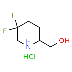 (5,5-difluoropiperidin-2-yl)methanol hydrochloride结构式