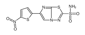 Imidazo(2,1-b)-1,3,4-thiadiazole-2-sulfonamide, 6-(5-nitro-2-thienyl)- Structure
