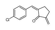 2-[(4-chlorophenyl)methylidene]-5-methylidenecyclopentan-1-one结构式