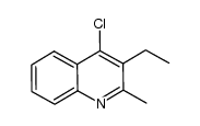 4-chloro-3-ethyl-2-methylquinoline结构式