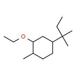 Cyclohexane, 4-(1,1-dimethylpropyl)-2-ethoxy-1-methyl- (9CI) Structure