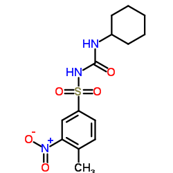 1-cyclohexyl-3-[(3-nitro-p-tolyl)sulphonyl]urea结构式