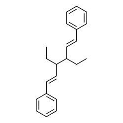 (1E,5E)-3,4-Diethyl-1,6-diphenyl-1,5-hexadiene structure