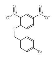 1-[(4-bromophenyl)methylsulfanyl]-2,4-dinitro-benzene Structure