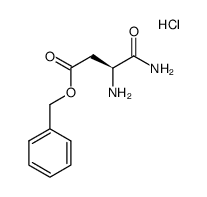 (S)-3,4-二氨基-4-氧代丁酸苄酯盐酸盐结构式
