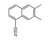6,7-Dimethylnaphthalin-1-carbonitril结构式