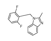 1-((2,6-Difluorophenyl)methyl)-2-methylbenzimidazole Structure