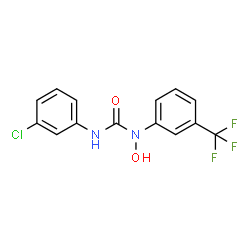 3-(3-CHLOROPHENYL)-1-HYDROXY-1-(3-(TRIFLUOROMETHYL)PHENYL)UREA结构式