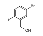 (5-溴-2-碘苯基)甲醇结构式