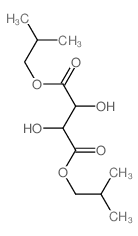 Diisobutyl 2,3-dihydroxybutanedioate (R-(R*,R*))-结构式