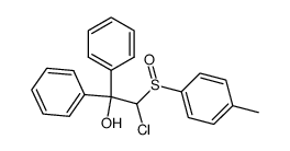 2-chloro-1,1-diphenyl-2-(p-tolylsulfinyl)ethan-1-ol Structure