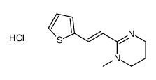 1,4,5,6-tetrahydro-1-methyl-2-[2-(2-thienyl)vinyl]pyrimidine hydrochloride结构式