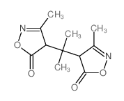 3-methyl-4-[2-(3-methyl-5-oxo-4H-oxazol-4-yl)propan-2-yl]-4H-oxazol-5-one结构式