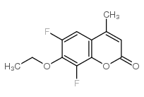 6,8-DIFLUORO-7-ETHOXY-4-METHYLCOUMARIN结构式