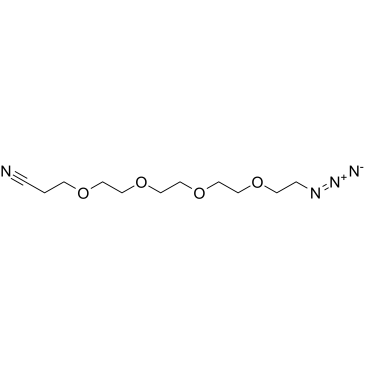 Azido-PEG4-nitrile结构式