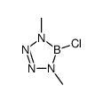 5-Chloro-4,5-dihydro-1,4-dimethyl-1H-tetrazaborole structure