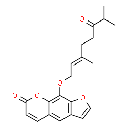 9-[[(2E)-3,7-Dimethyl-6-oxo-2-octen-1-yl]oxy]-7H-furo[3,2-g][1]benzopyran-7-one Structure