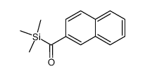 (2-naphthoyl)trimethylsilane Structure