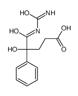 5-(carbamoylamino)-4-hydroxy-5-oxo-4-phenylpentanoic acid结构式