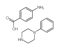 4-aminobenzoic acid; 1-phenylpiperazine结构式