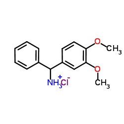 C-(3,4-DIMETHOXY-PHENYL)-C-PHENYL-METHYL-AMMONIUM CHLORIDE structure