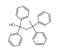 1,1,3,3-tetraphenyl-butan-1-ol Structure