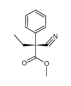 (R)-Phenylethylcyanessigsaeuremethylester Structure