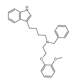 benzyl-[4-(1H-indol-3-yl)butyl]-[2-(2-methoxyphenoxy)ethyl]amine Structure