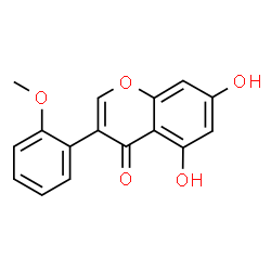 5,7-Dihydroxy-3-(2-methoxyphenyl)-4H-chromen-4-one结构式
