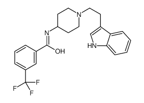 N-[1-[2-(1H-indol-3-yl)ethyl]piperidin-4-yl]-3-(trifluoromethyl)benzamide Structure