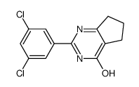 2-(3,5-Dichlorophenyl)-4-hydroxy-6,7-dihydro-5H-cyclopenta[d]pyrimidine结构式