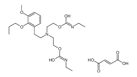 bis[2-(ethylcarbamoyloxy)ethyl]-[2-(3-methoxy-2-propoxyphenyl)ethyl]azanium,(Z)-4-hydroxy-4-oxobut-2-enoate结构式