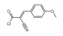 (E)-3-p-anisyl-2-cyano-2-propenoyl chloride Structure