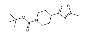 1-Piperidinecarboxylic acid, 4-(5-methyl-1,2,4-oxadiazol-3-yl)-, 1,1-dimethylethyl ester picture