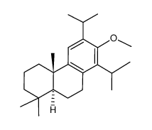 Phenanthrene, 1,2,3,4,4a,9,10,10a-octahydro-7-methoxy-1,1,4a-trimethyl-6,8-bis(1-methylethyl)-, (4aS,10aS)- Structure