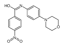N-(4-morpholin-4-ylphenyl)-4-nitrobenzamide Structure