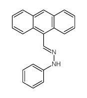 9-Anthracenecarboxaldehyde,2-phenylhydrazone Structure