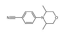 4-(3,5-dimethylmorpholin-4-yl)benzonitrile结构式