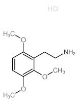 Benzeneethanamine,2,3,6-trimethoxy-, hydrochloride (1:1) structure