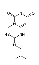 1-(1,3-dimethyl-2,6-dioxopyrimidin-4-yl)-3-(2-methylpropyl)thiourea Structure