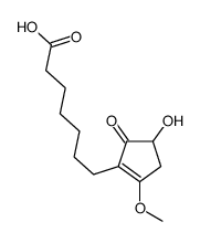 7-(4-hydroxy-2-methoxy-5-oxocyclopenten-1-yl)heptanoic acid结构式