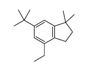 6-tert-Butyl-4-ethyl-1,1-dimethylindane structure