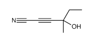 4-hydroxy-4-methylhex-2-ynenitrile结构式