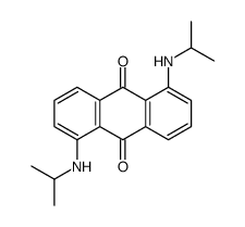 1,5-bis(propan-2-ylamino)anthracene-9,10-dione结构式