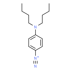 4-dibutylaminobenzenediazonium fluoroborate structure