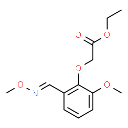 ETHYL 2-(2-METHOXY-6-[(METHOXYIMINO)METHYL]PHENOXY)ACETATE Structure