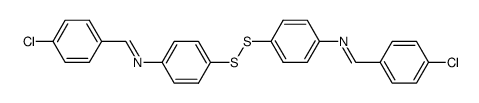 4,4'-Bis-(4-chlor-benzyliden-amino)-diphenyl-disulfid结构式