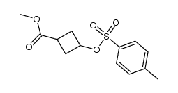 methylester of 3-p-toluenesulfonyloxycyclobutane-1-carboxylic acid Structure