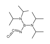 tetra-N-isopropyl-B-isocyanato-boranediamine结构式