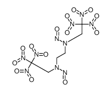 N-[2-[nitroso(2,2,2-trinitroethyl)amino]ethyl]-N-(2,2,2-trinitroethyl)nitrous amide Structure